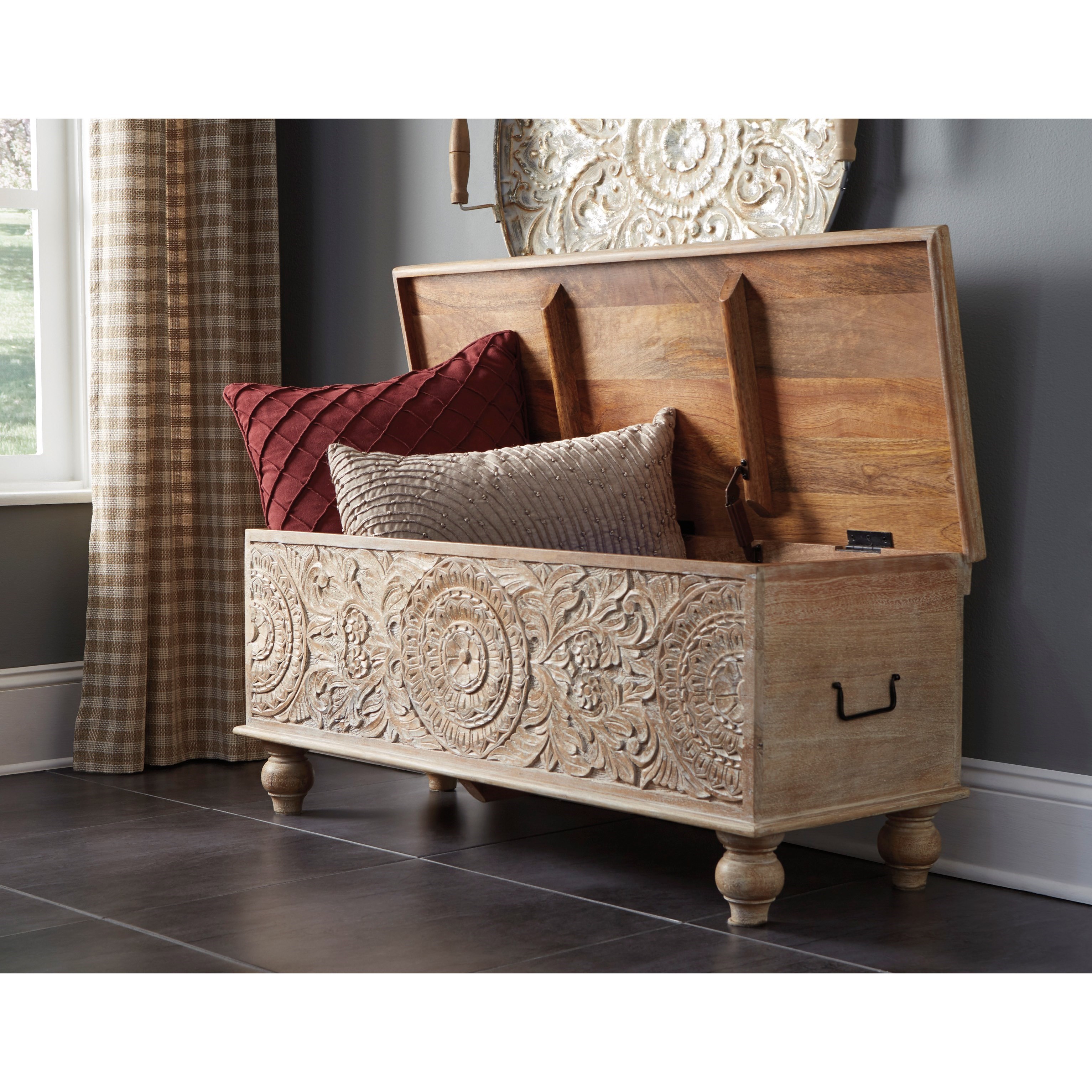 Ashley furniture sales bed bench